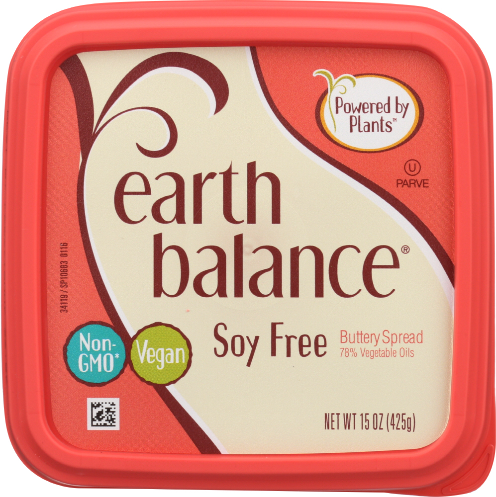 EARTH BALANCE: Soy Free Natural Buttery Spread, 15 oz - 0033776011895