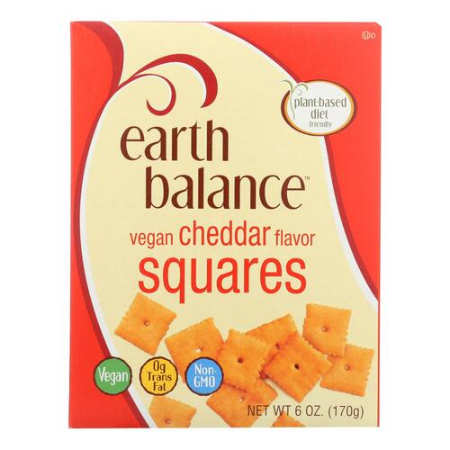 Earth Balance Vegan Squares - Cheddar - Case Of 6 - 6 Oz. - 0033776080402