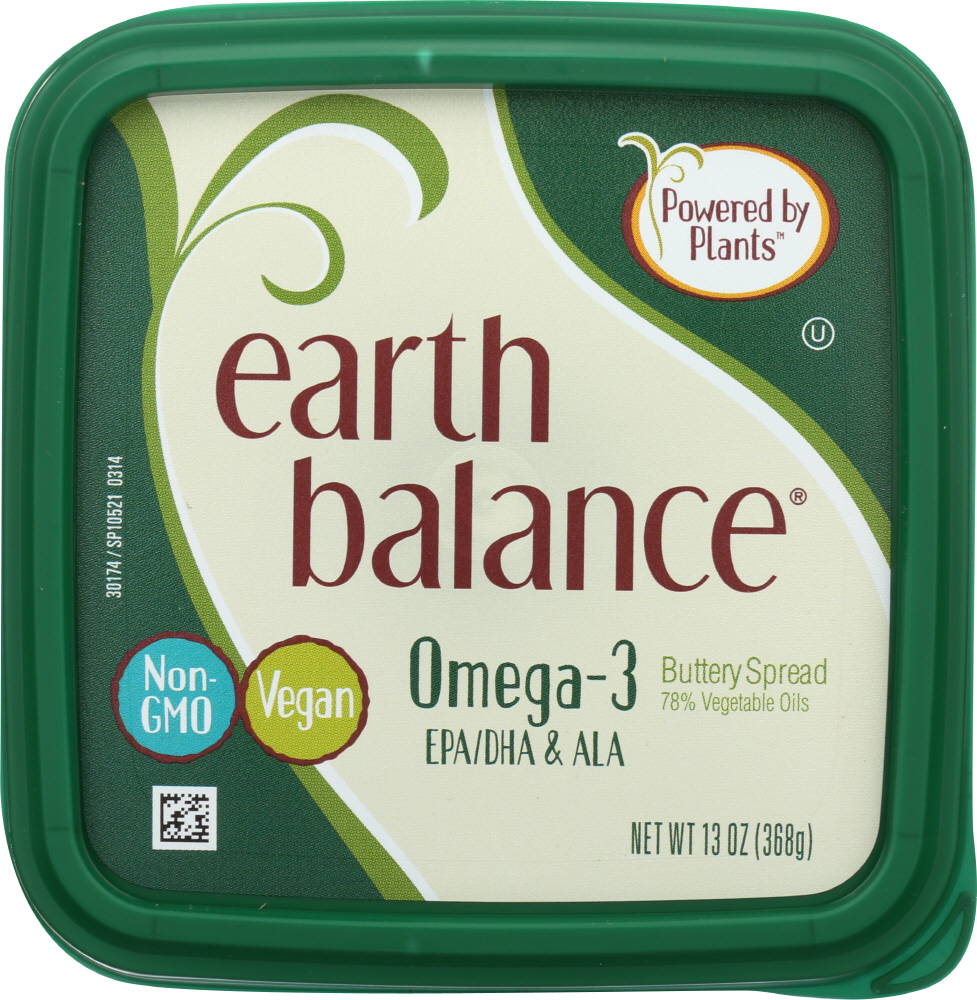 EARTH BALANCE: Omega-3 Buttery Spread, 13 oz - 0033776111489