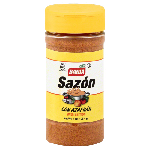 BADIA: Sazon with Saffron, 7 oz - 0033844001384