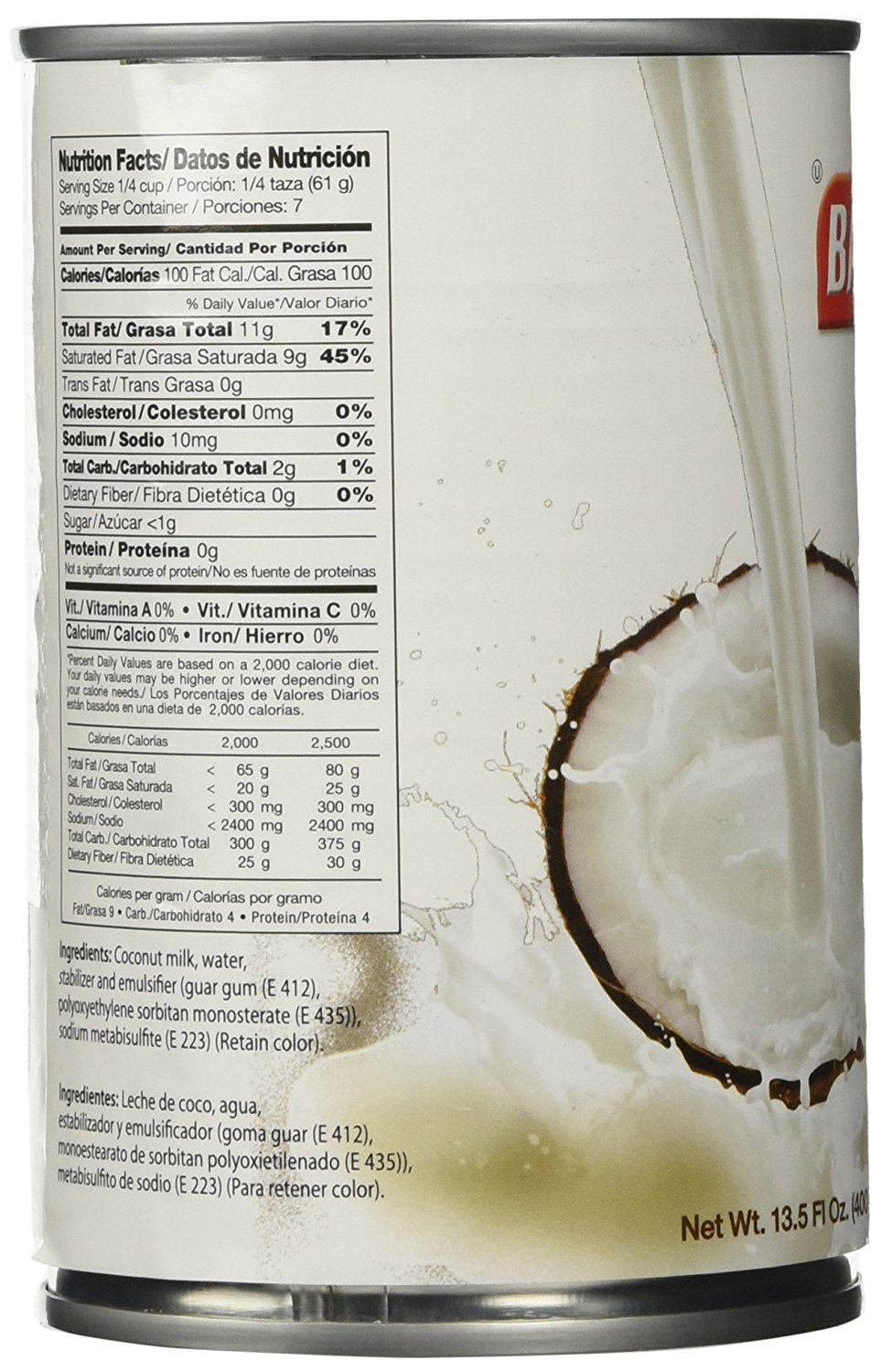 Badia, Coconut Milk - 033844002619