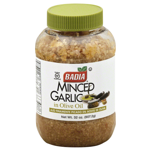 BADIA: Garlic Minced in Olive Oil, 32 oz - 0033844004217