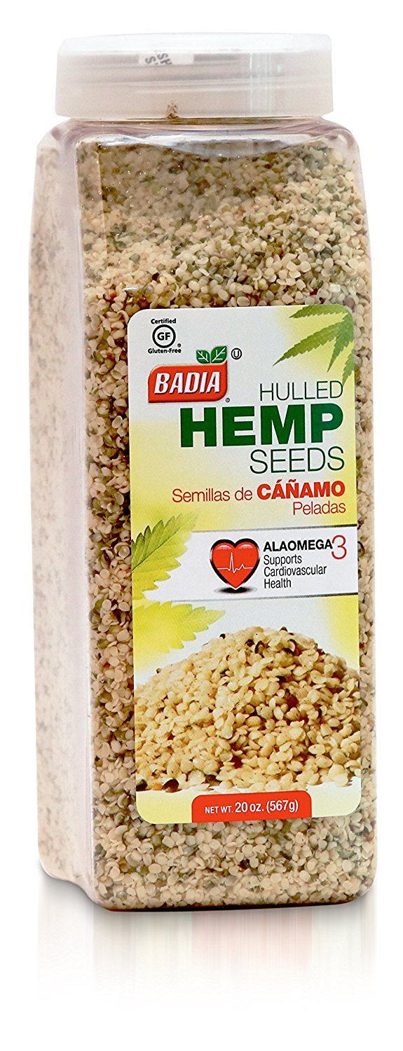 BADIA: Hulled Hemp Seeds, 20 oz - 0033844005269