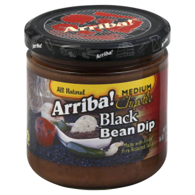 ARRIBA: Chipotle Black Bean Dip Spicy, 16 Oz - 0033907510013