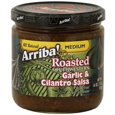 ARRIBA: Garlic & Cilantro Medium Salsa, 16 oz - 0033907510082