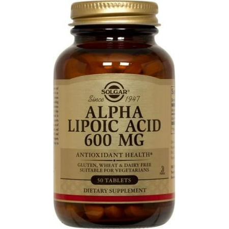 Solgar Alpha Lipoc Acid 600 mg - 50 Tablets - 033984000544