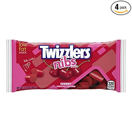  TWIZZLERS NIBS Cherry Candy (Pack of 4)  - 034000005130