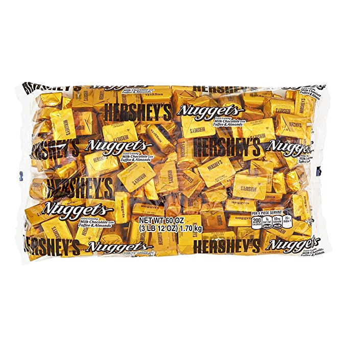 Nuggets, Extra Creamy Milk Chocolate With Toffee & Almonds - 034000016853