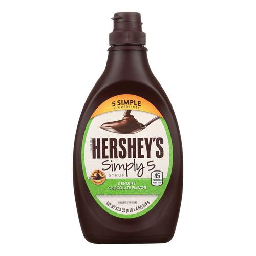 HERSHEY: Simply 5 Chocolate Syrup, 21.8 oz - 0034000312733