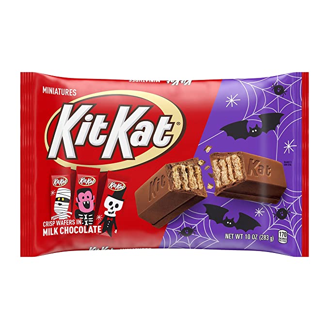  KIT KAT® Miniatures Milk Chocolate Wafer Candy Bars, Halloween, 10 oz Bag  - 034000404117