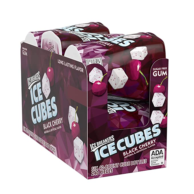 Ice Cubes Sugar Free Gum, Black Cherry - 034000701513