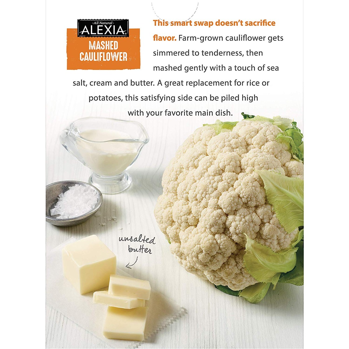 Mashed Cauliflower With Sea Salt, Cauliflower - 034183000045