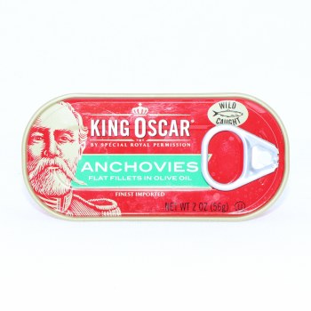 King oscar, anchovies flat fillets in olive oil - 0034800000939