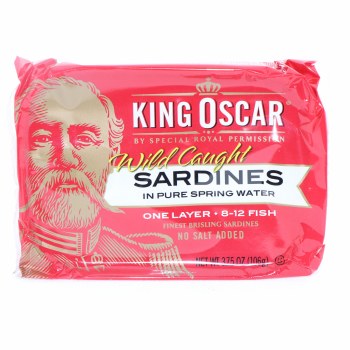 King oscar, sardines in pure spring water - 0034800006320