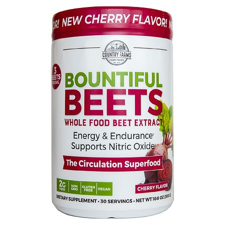 COUNTRY FARMS Bountiful Wholefood Beets Extract Circulation Superfood, 30 Servings (Packaging may vary), White, 10.6 Ounce (B071YDN42D) - 035046098308