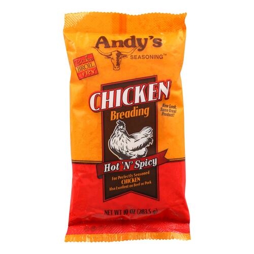 Andys Batter - Chicken - Hot - Spicy - Case Of 12 - 10 Oz - 035204600992