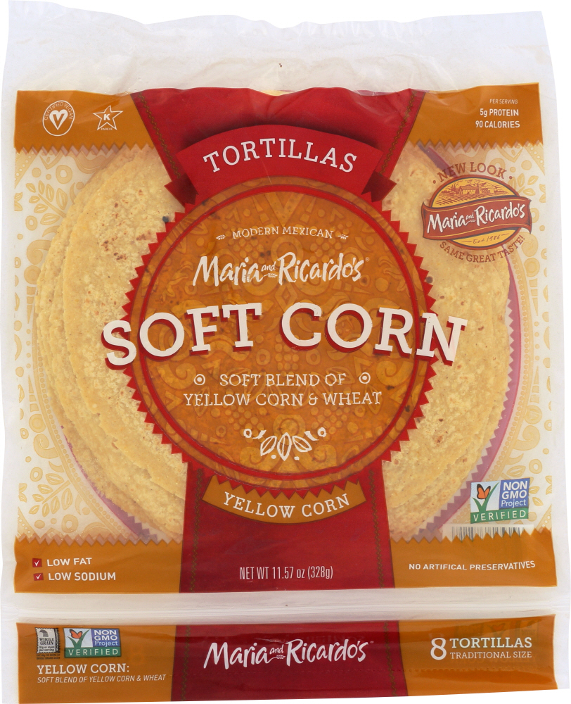 Maria And Ricardo'S, Yellow Soft Corn Tortillas - 035305385118