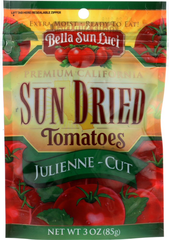 BELLA SUN LUCI: Sundried Tomato Julienne Cut, 3 oz - 0035342810048