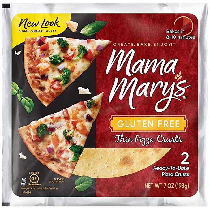  Mama Mary's Gluten Free Pizza Crusts, 7 Ounce  - 035457776086