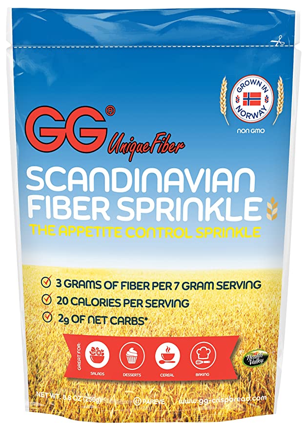  GG Scandinavian Fiber Crispbread, Appetite Control Bran Sprinkles, 8.8 Oz (Pack of 6) - 035742091160