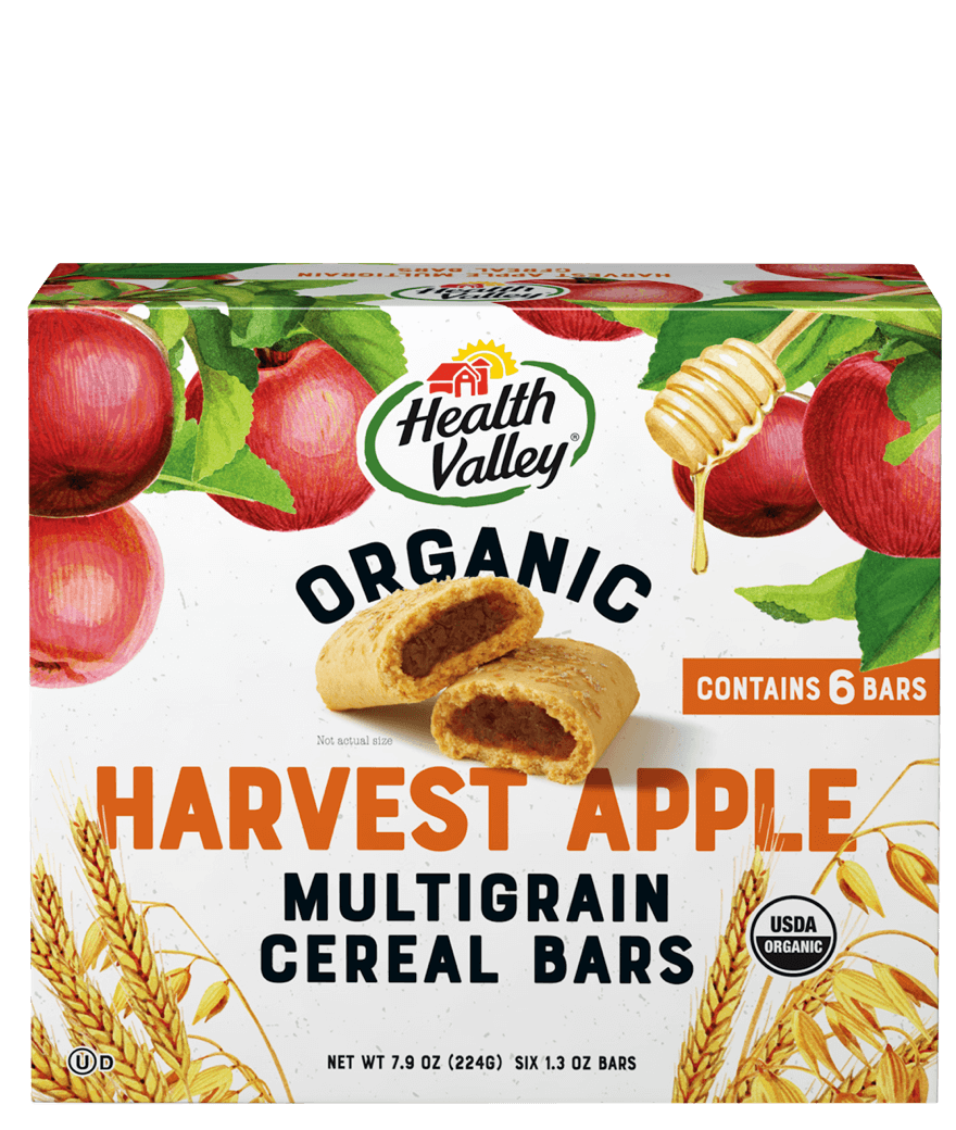 Health Valley Organic, Multigrain Cereal Bars, Apple Cobbler - 035742154445