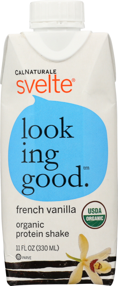 CALNATURALE: Svelte Organic Protein Shake French Vanilla, 11 oz - 0035844145839