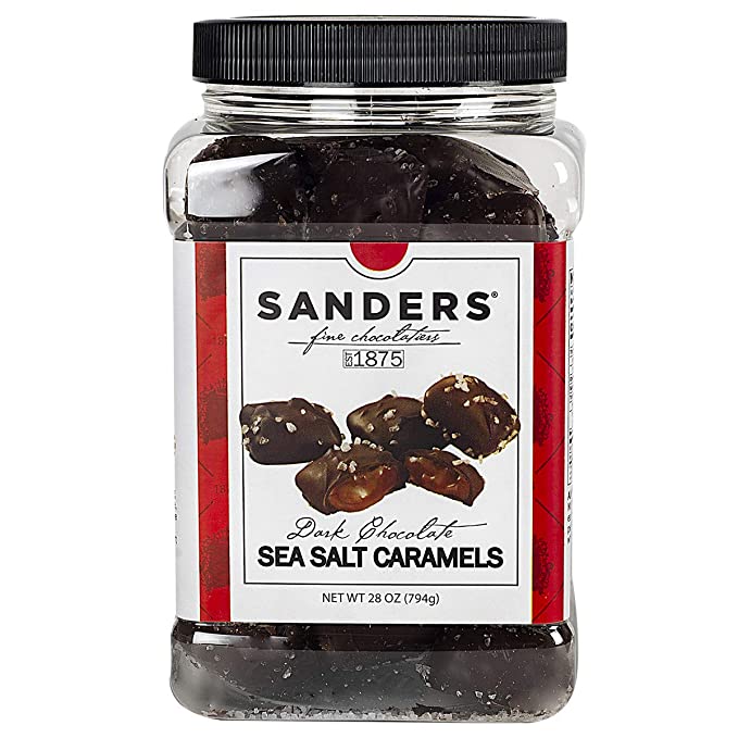 Sanders, Dark Chocolate Sea Salt Caramels - 035900274886