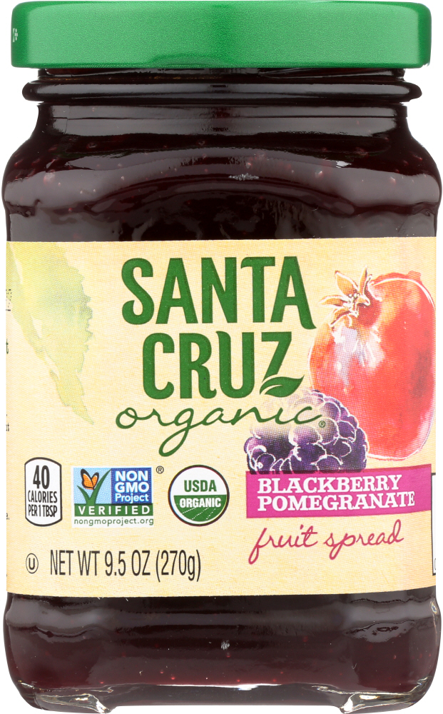 SANTA CRUZ: Fruit Spread Black Berry Pomegranate, 9.5 oz - 0036192105100