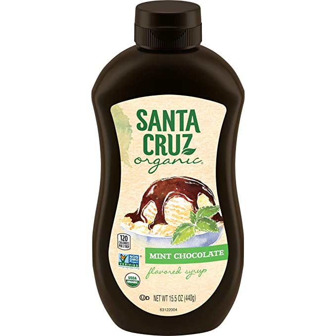 Santa Cruz Organic Mint Chocolate Flavored Syrup, 15.5 Ounce - 036192120073