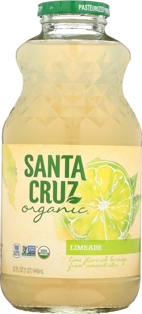 SANTA CRUZ: Organic Limeade Juice, 32 oz - 0036192122220