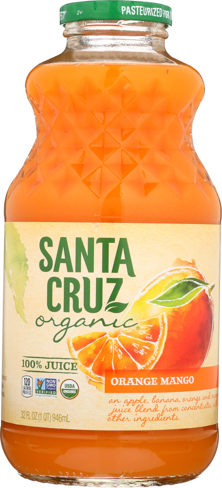 SANTA CRUZ: Organic Orange Mango Juice, 32 oz - 0036192122398