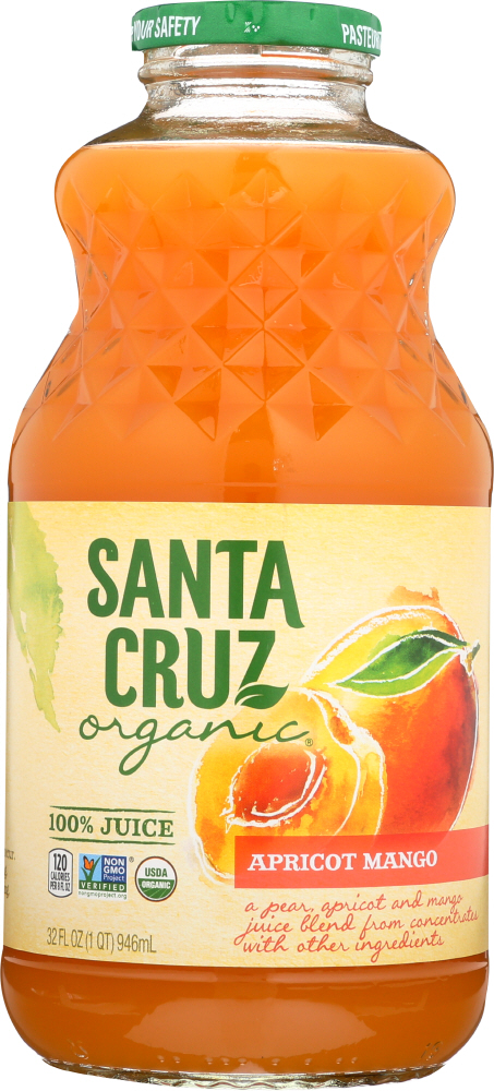 SANTA CRUZ: Organic Apricot Mango Juice, 32 oz - 0036192122480
