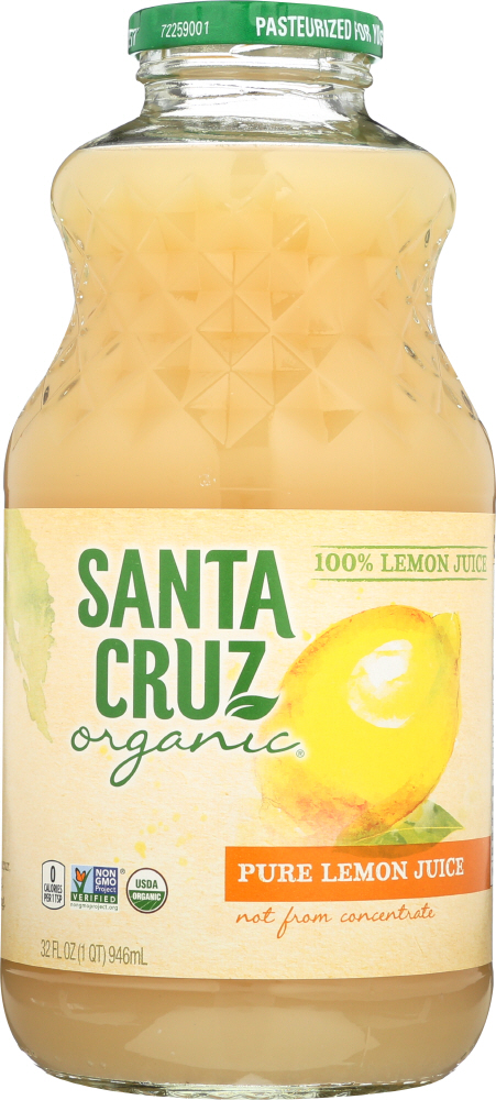 SANTA CRUZ: Organic Pure Lemon Juice, 32 oz - 0036192122671