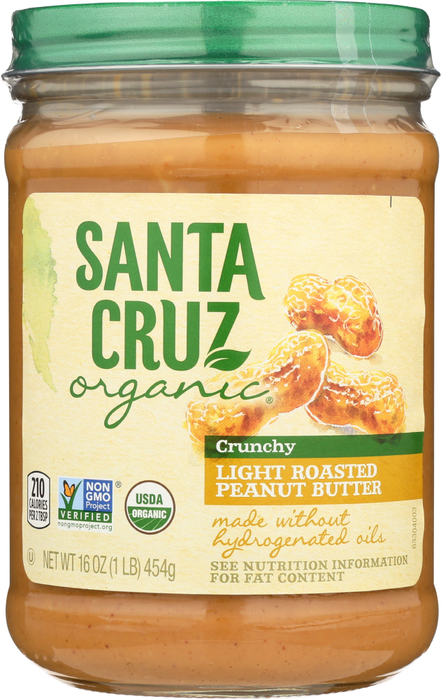 Santa Cruz, Organic Lightly Roasted Crunchy Peanut Butter, Lightly Roasted Crunchy - 036192127034