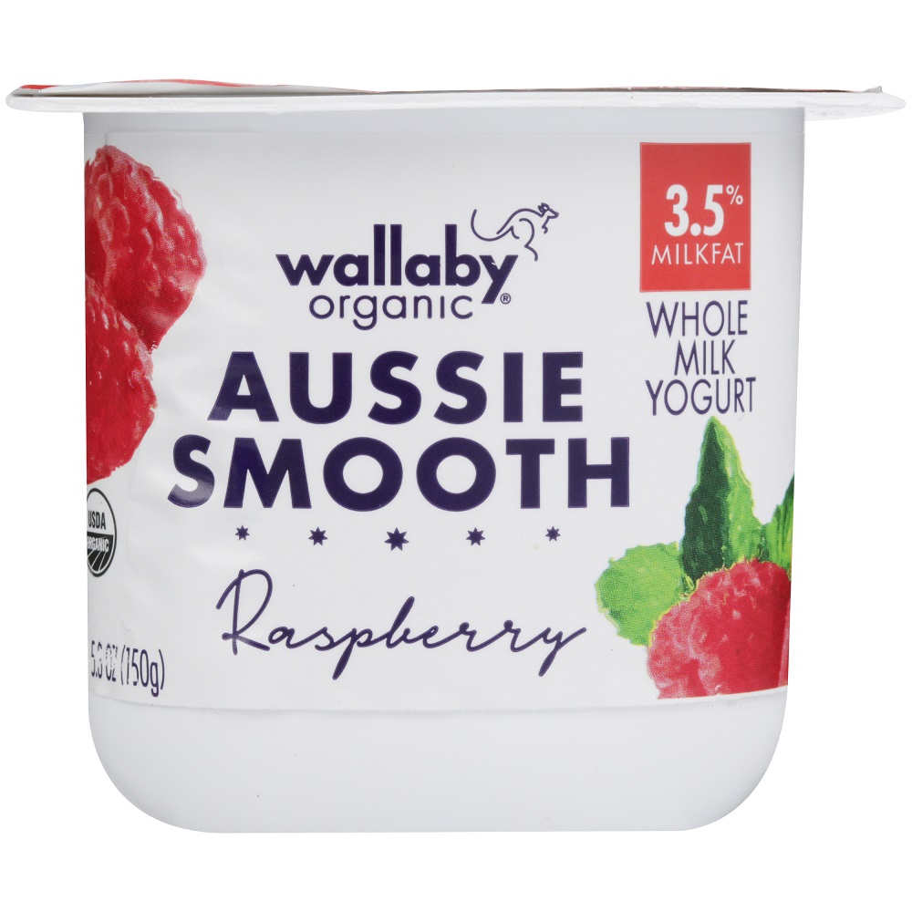 Raspberry Aussie Smooth Whole Milk Yogurt, Raspberry - raspberry