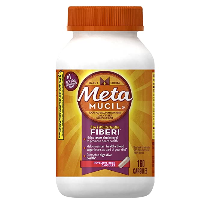 METAMUCIL CAPSULES 160 - 037000405115