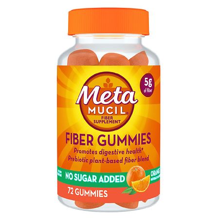 Metamucil Fiber Supplement Sugar-free Gummies - Orange - 72ct - 037000788591