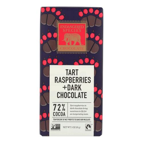 Dark Chocolate With Raspberries - dark