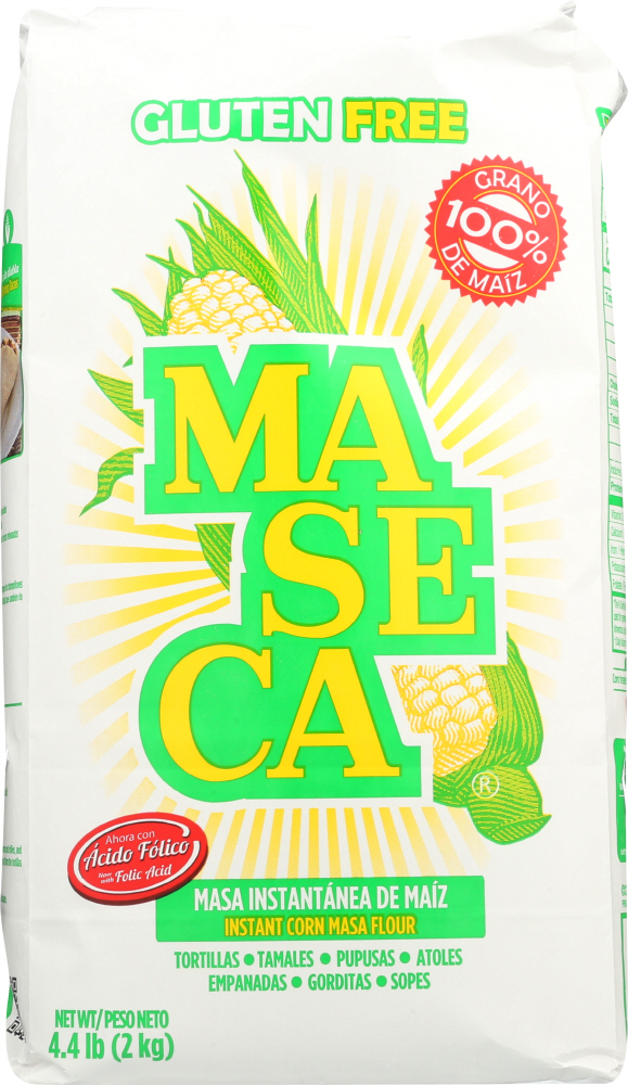  Maseca Instant Yellow Corn Masa Flour 4.4lb | Masa Instantanea de Maiz Amarillo 2.2kg  - 037297914475