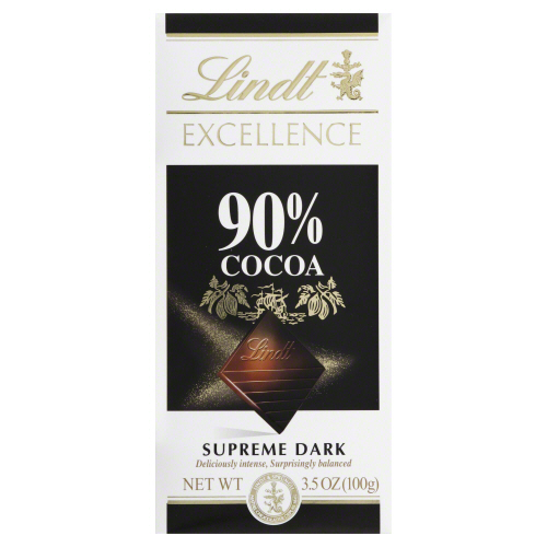 LINDT: Chocolate Bar Excellence 90% Cocoa, 3.5 oz - 0037466042695