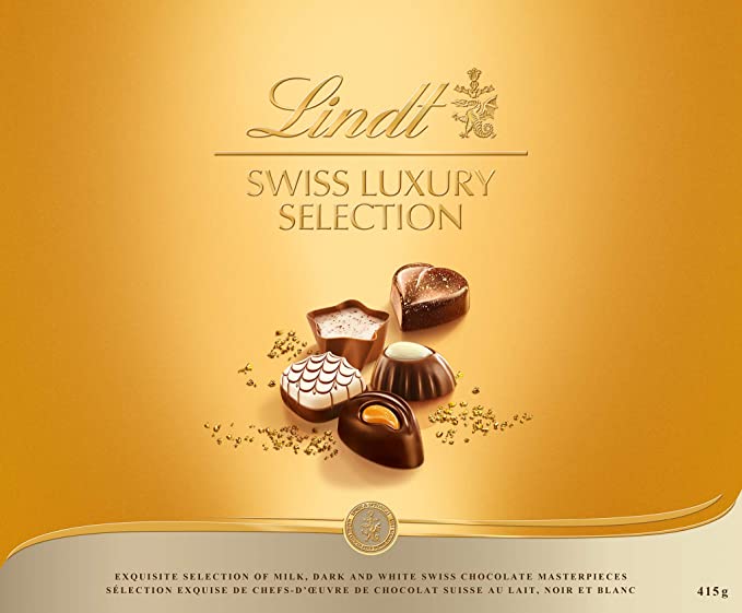  Lindt Swiss Luxury Selection Assorted Chocolates, Chocolate Gift Box, Great for gift giving, 14.6 oz Gift Box  - 037466049694