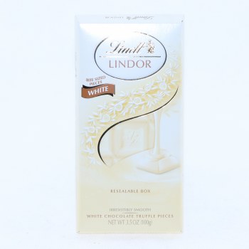 Lindt, lindor, white chocolate truffle pieces - 0037466080093