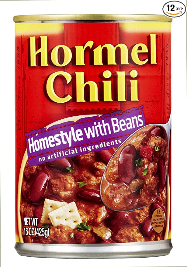  HORMEL Home Style Chili With Beans, 15 Ounce (Pack of 12)  - 037600020848