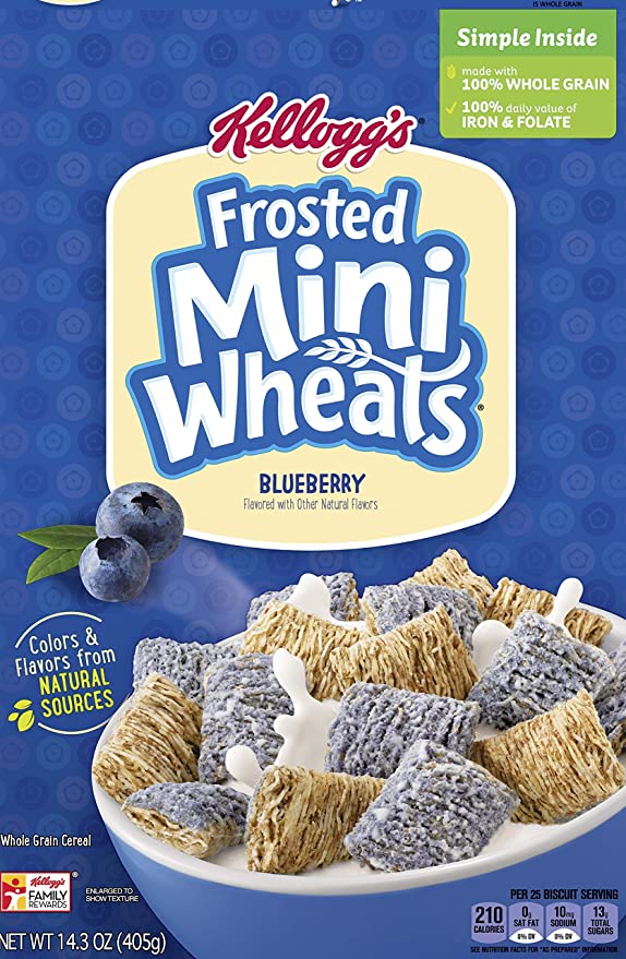  Frosted Mini-Wheats Blueberry Breakfast Cereal, 14.3 Oz - 038000199387