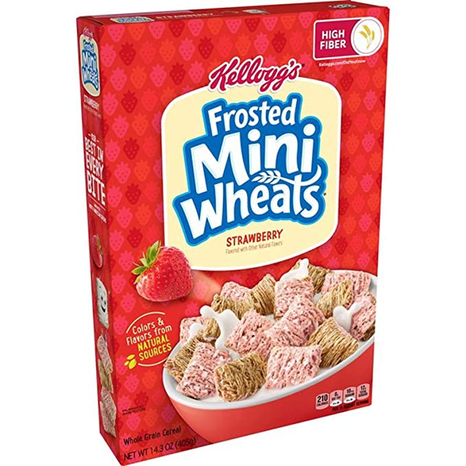  Frosted Mini-Wheats Strawberry Breakfast Cereal, 14.3 Oz - 038000199462