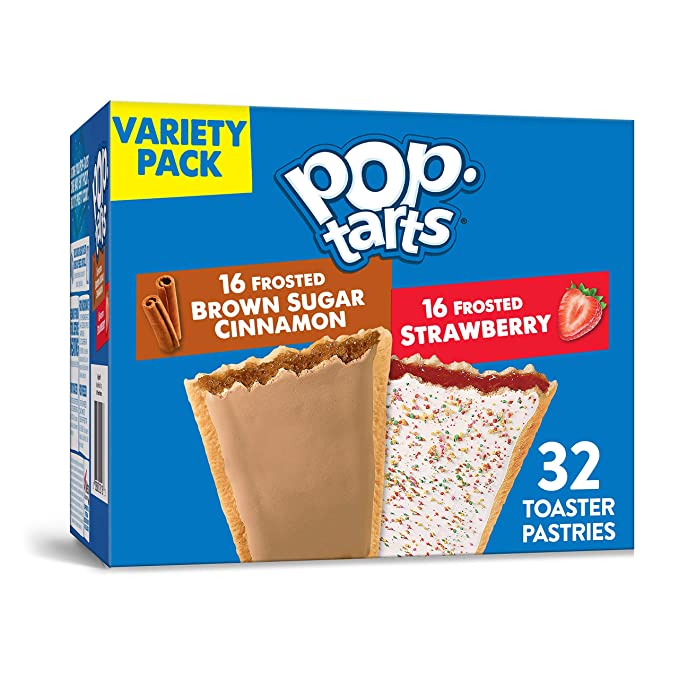  Pop-Tarts, Breakfast Toaster Pastries, Variety Pack, Proudly Baked in the USA, 54.1oz Box (16 Count)  - 038000221163