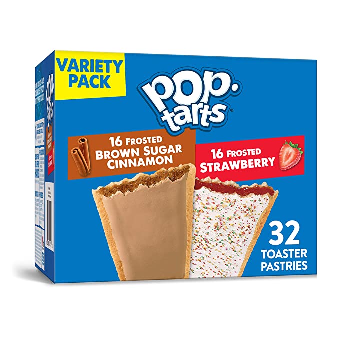 Pop-Tarts, Breakfast Toaster Pastries, Variety Pack, Proudly Baked in the USA, 54.1oz Box (16 Count) - 038000221163