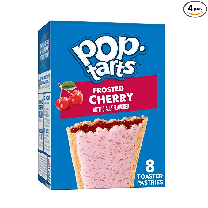  Pop-Tarts Toaster Pastries, Breakfast Foods, Baked in the USA, Frosted Cherry, 13.5oz Box (8 Toaster Pastries) - frosted