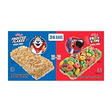KELLOGGS CEREAL TREAT BARS 18 FROSTED FLAKES 18 FROOT LOOPS 36 CT. - 038000246524