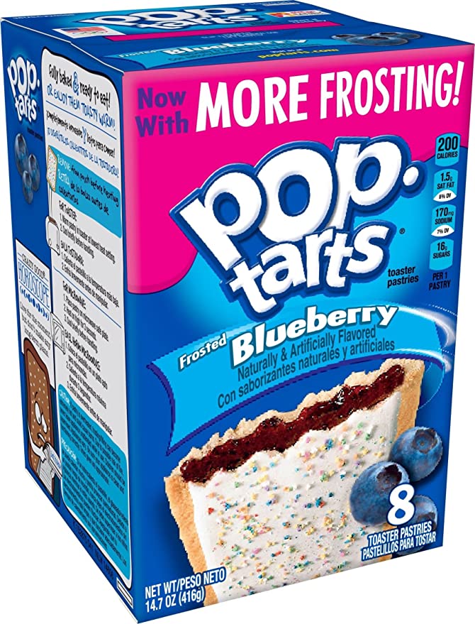 Pop-Tarts Toaster Pastries-Frosted Blueberry-14.7 oz - 038000310102